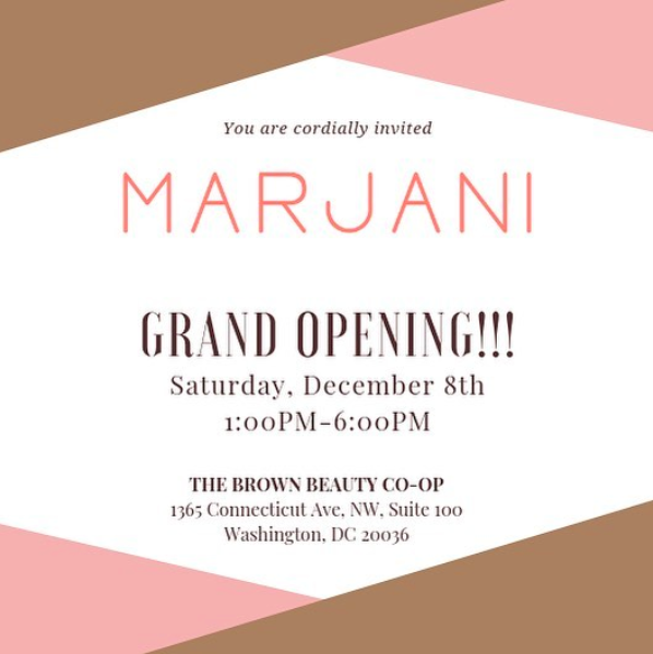 Marjani Beauty's Brick and Mortar Grand Opening! - Marjani 